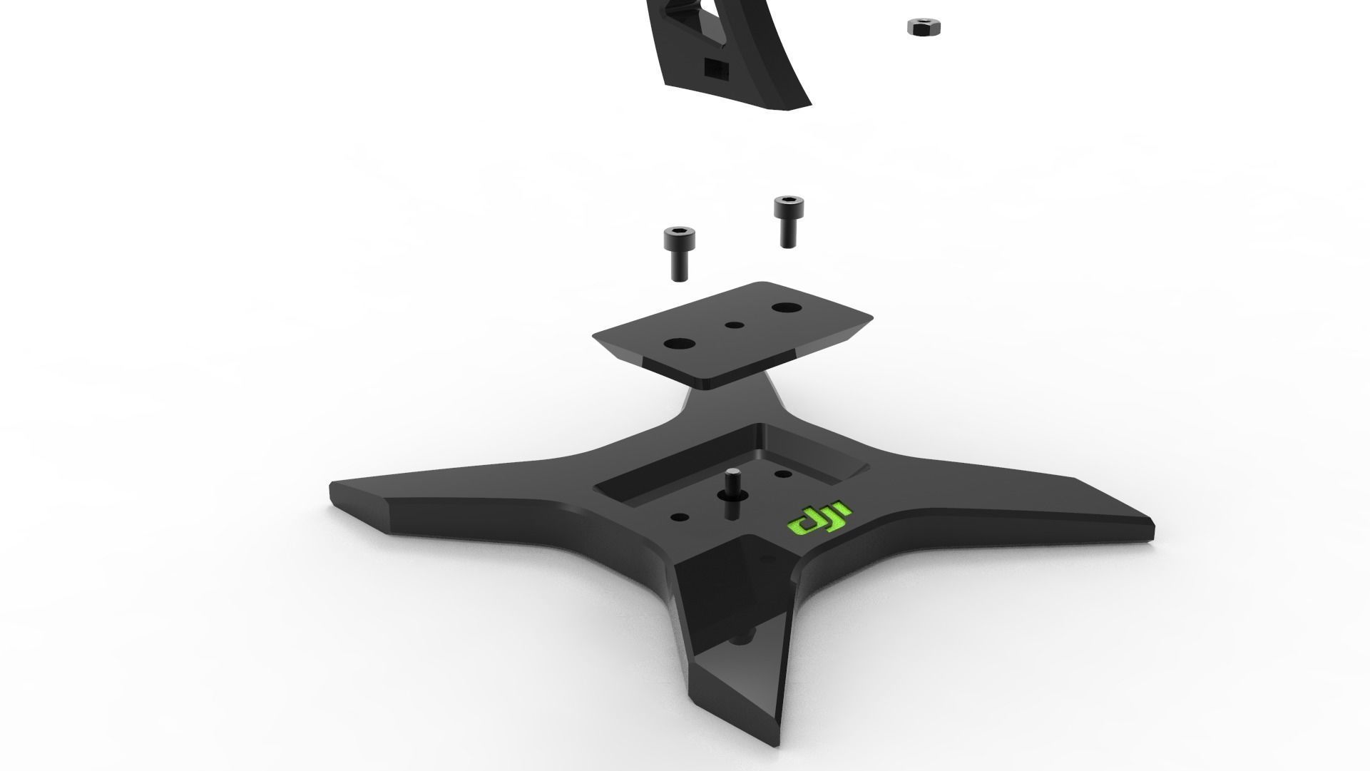 Drone Stand 3D print model_8