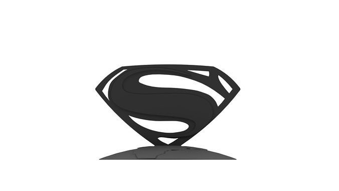 Superman pen holder 3D print model