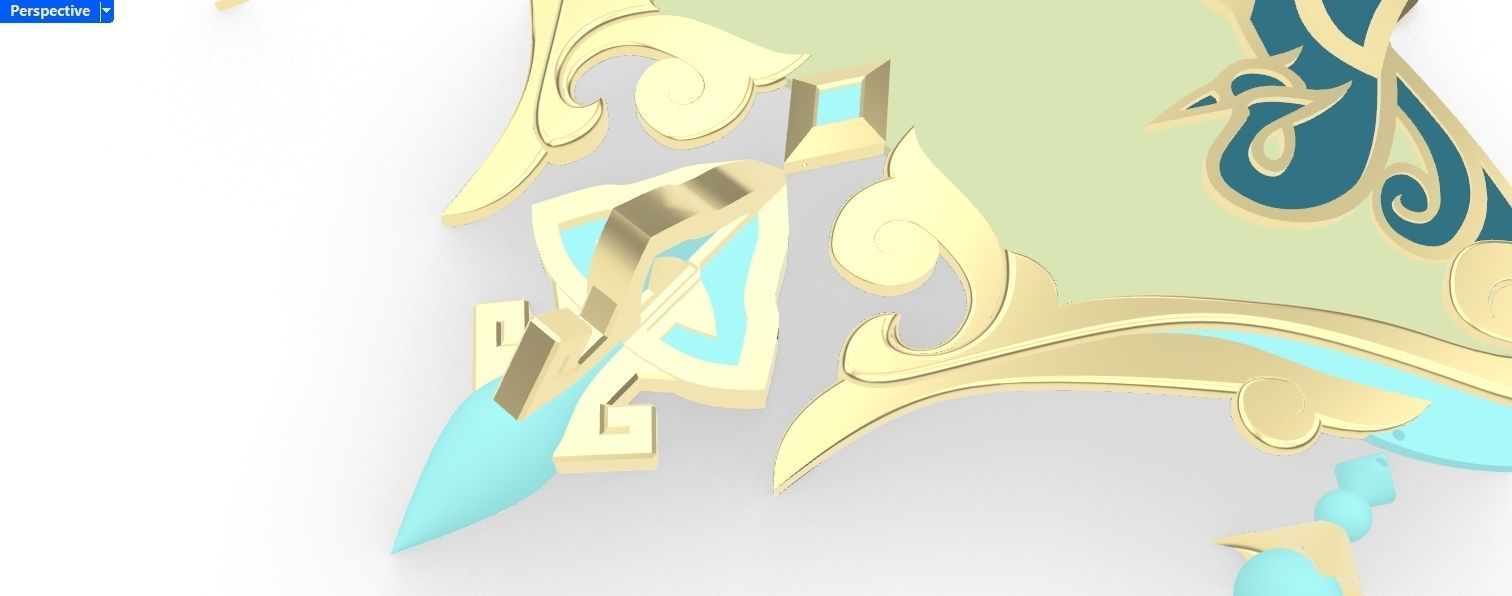 Genshin Impact Cloud Retainer Xianyun Fan Cosplay 3d Printable 3D print model_2