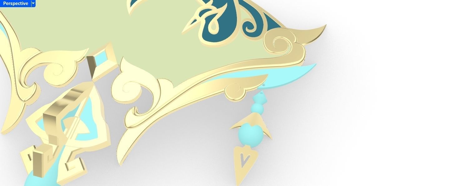 Genshin Impact Cloud Retainer Xianyun Fan Cosplay 3d Printable 3D print model_1