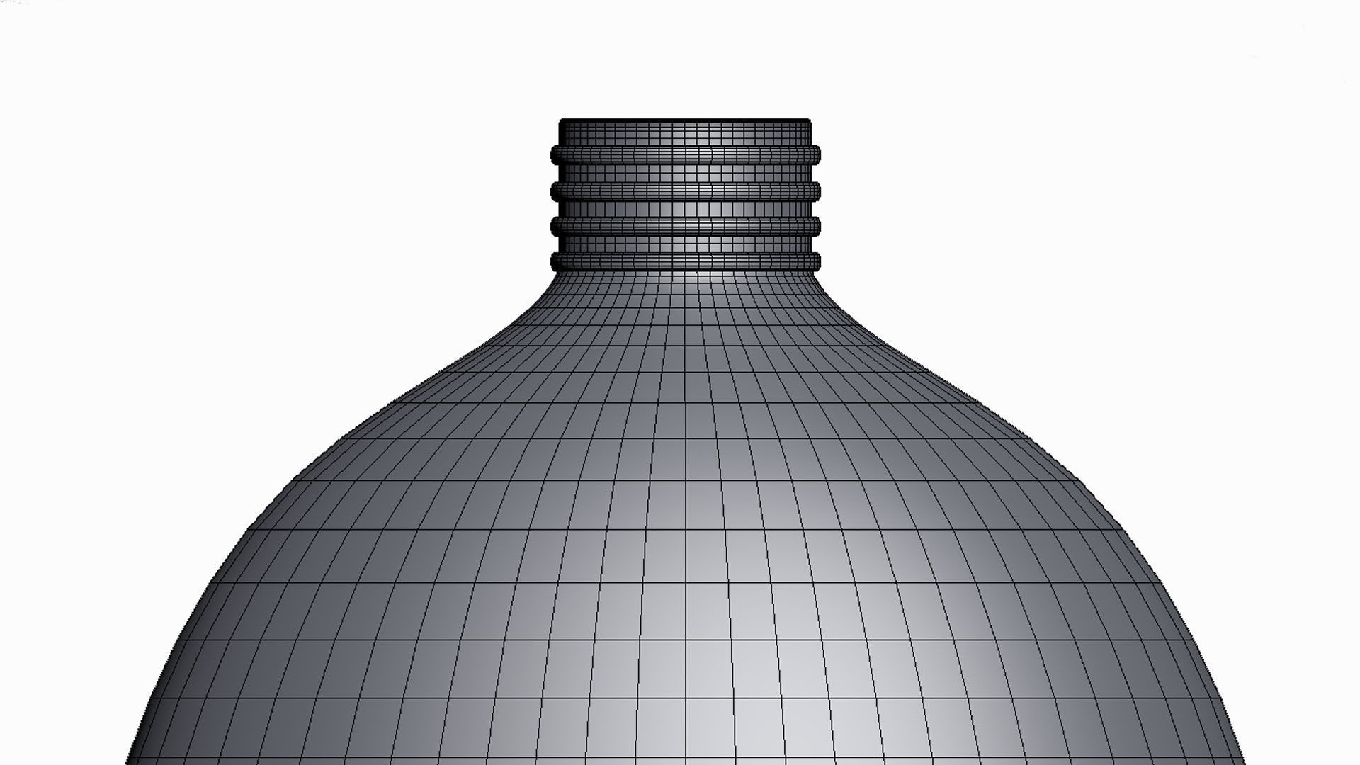 Military  drinking  canteen bottle - world war2  3D model_7