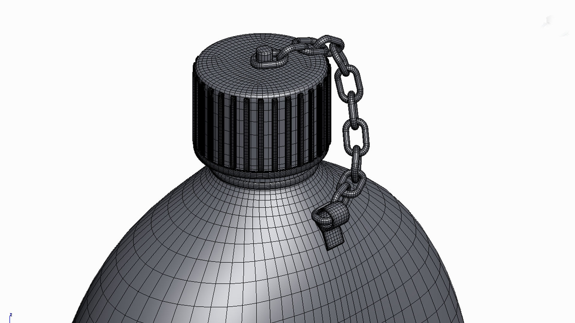 Military  drinking  canteen bottle - world war2  3D model_6