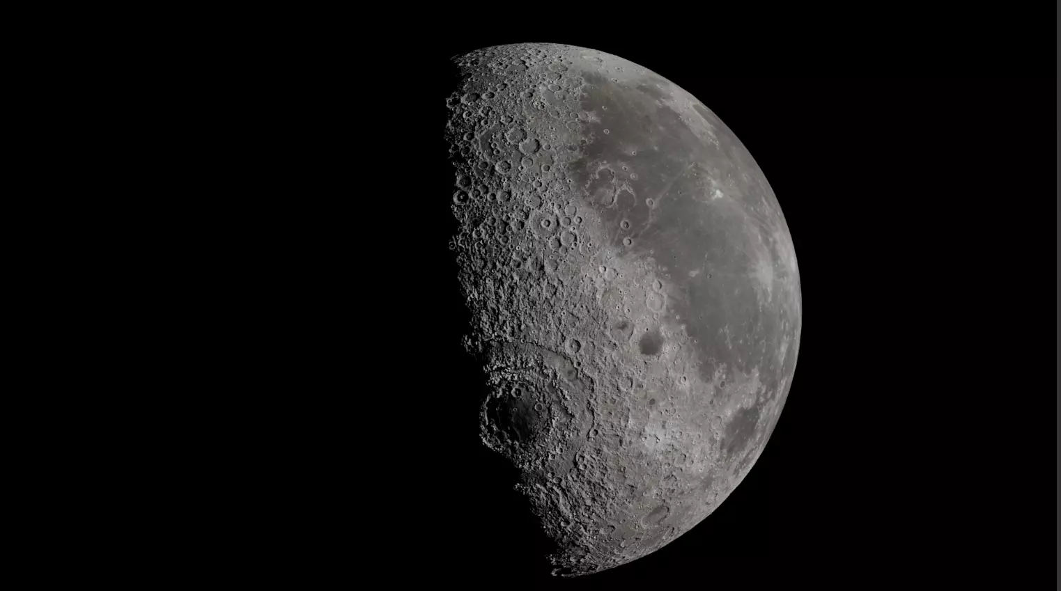 Realistic Moon Free low-poly 3D model_0