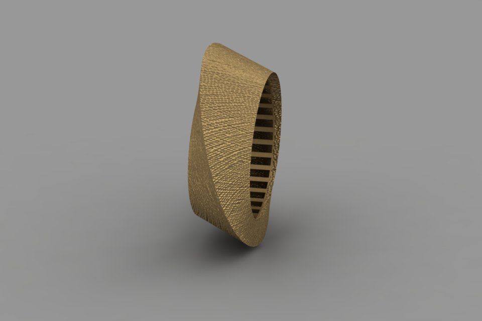 Triangle Ring 3D print model_1