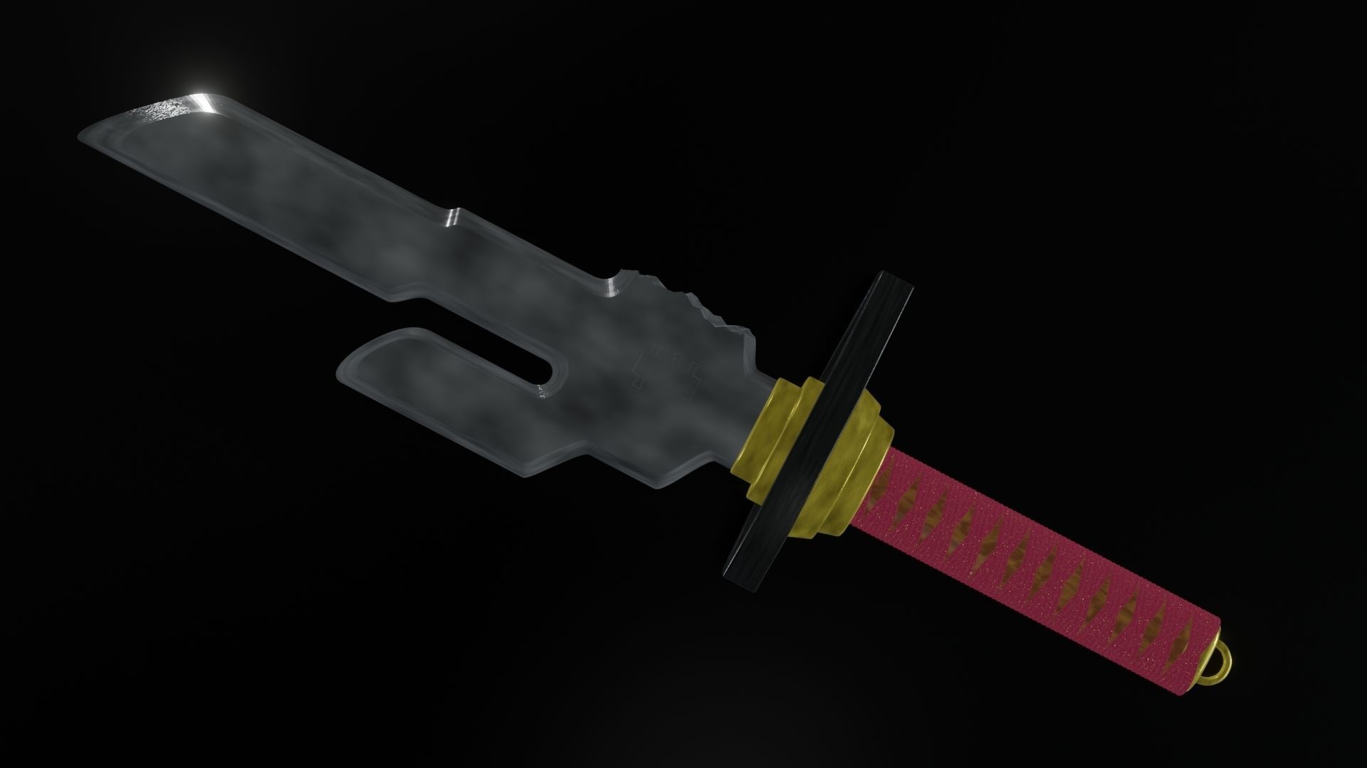 Inverted Spear Of Heaven Low-poly 3D model_1