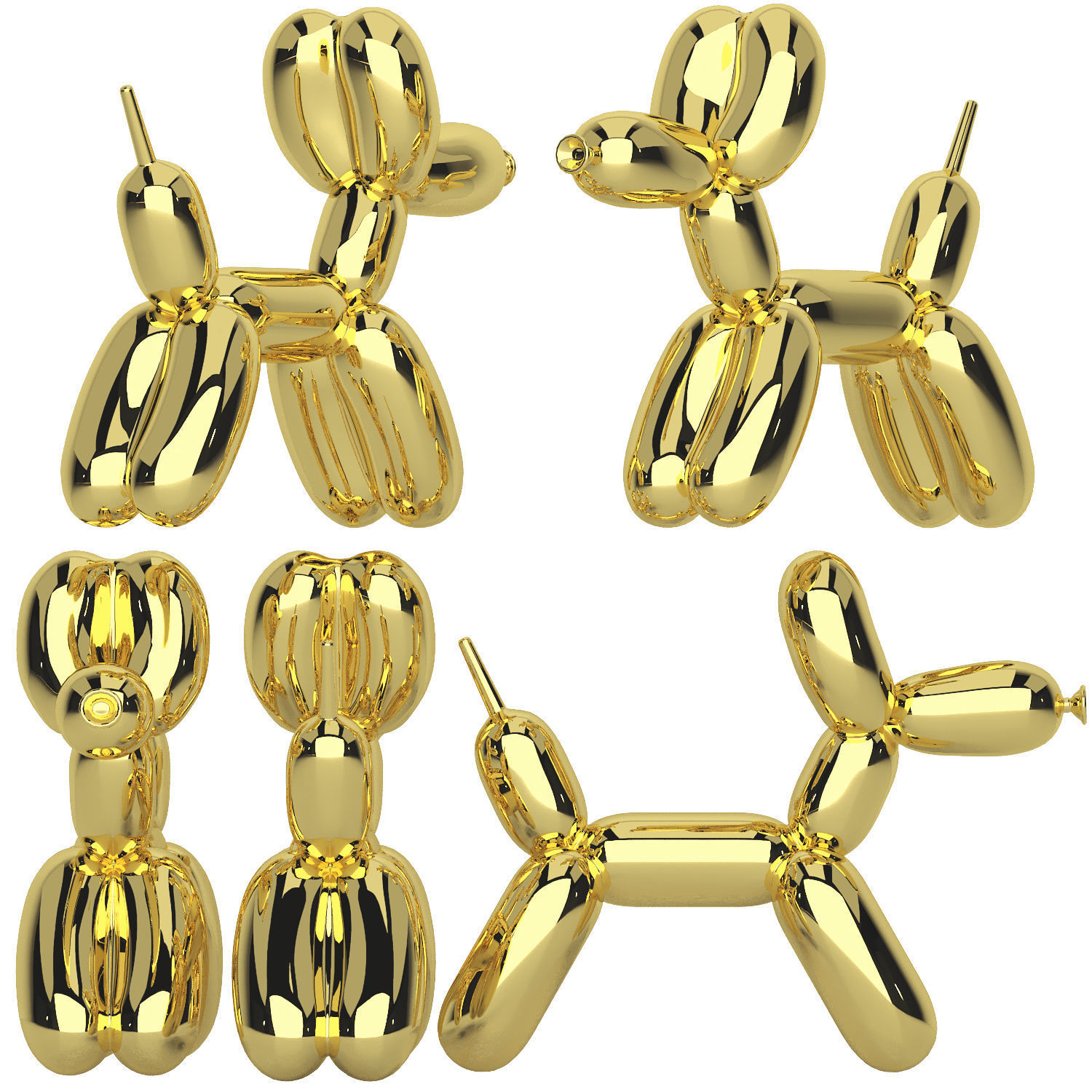 balloon dog 3D model_6