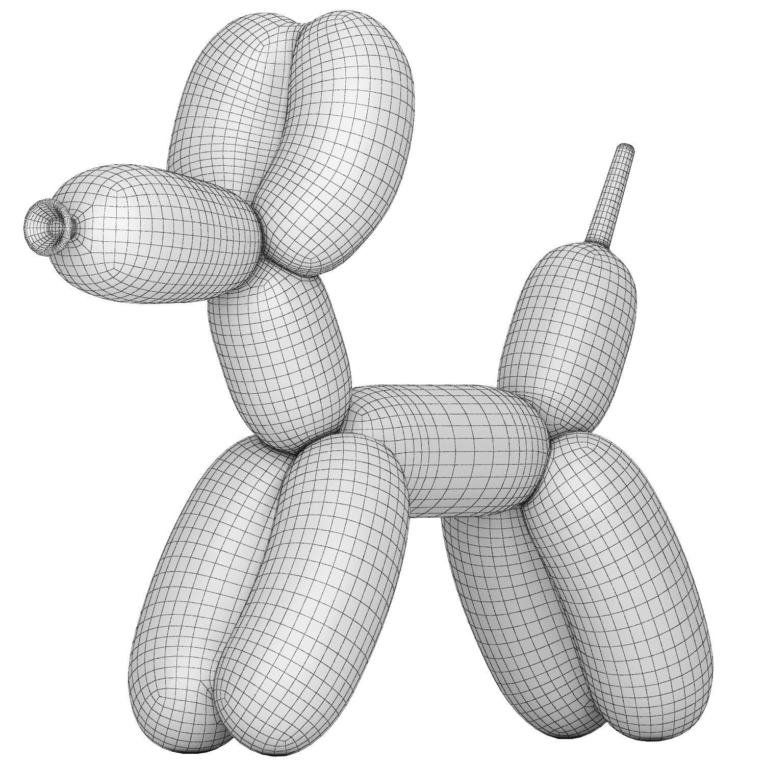 balloon dog 3D model_7
