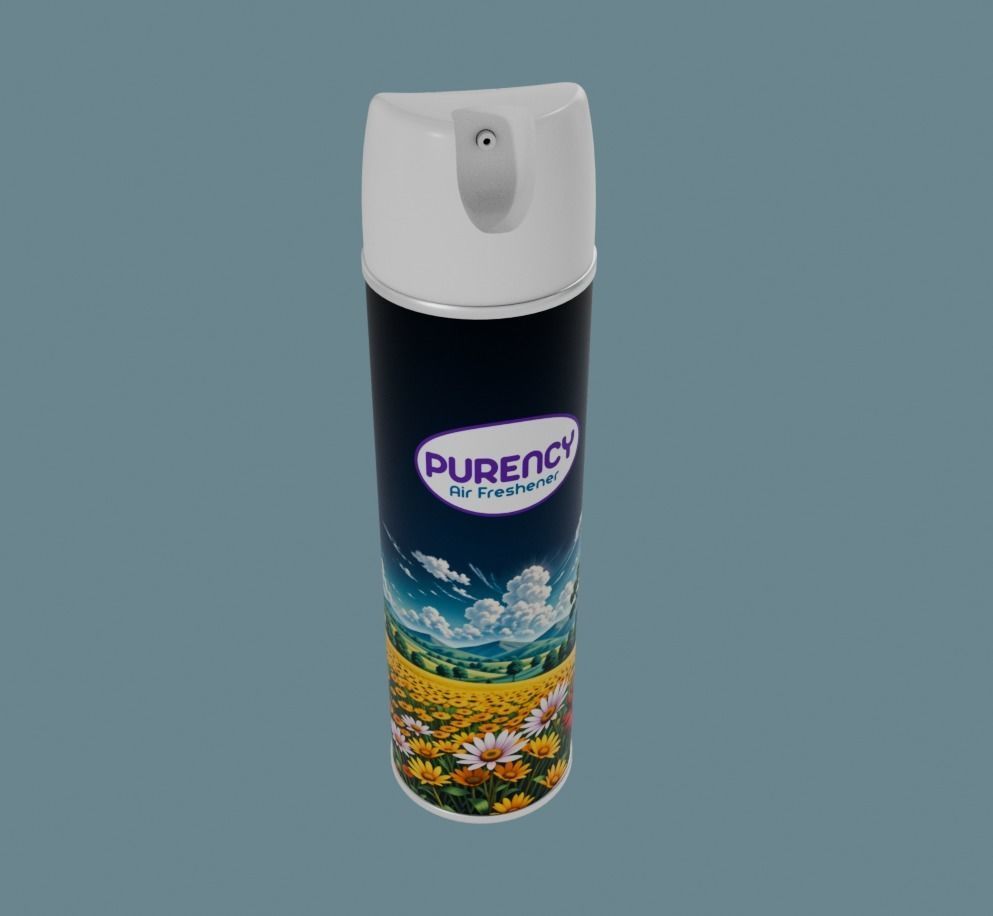 Aerosol Air Freshener Low-poly 3D model_4
