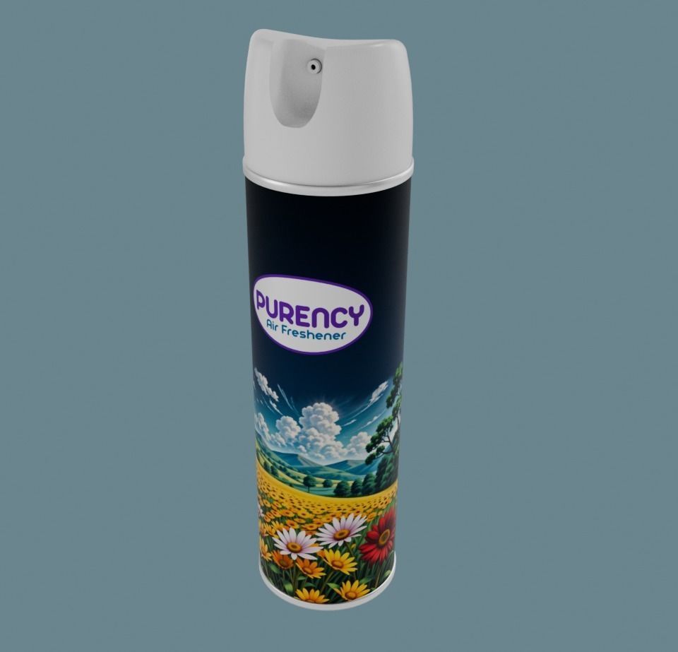 Aerosol Air Freshener Low-poly 3D model_1