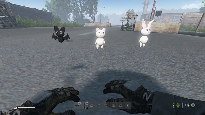  Plushies Free low-poly 3D model