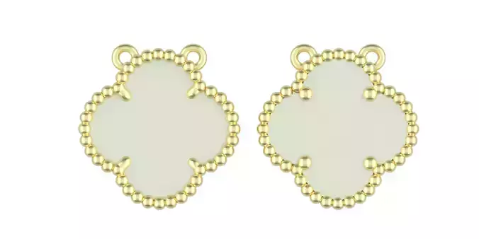 Mother of pearl necklace 3D print model