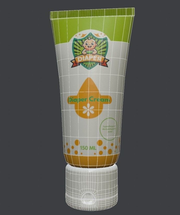 Diaper Cream 3D model_8