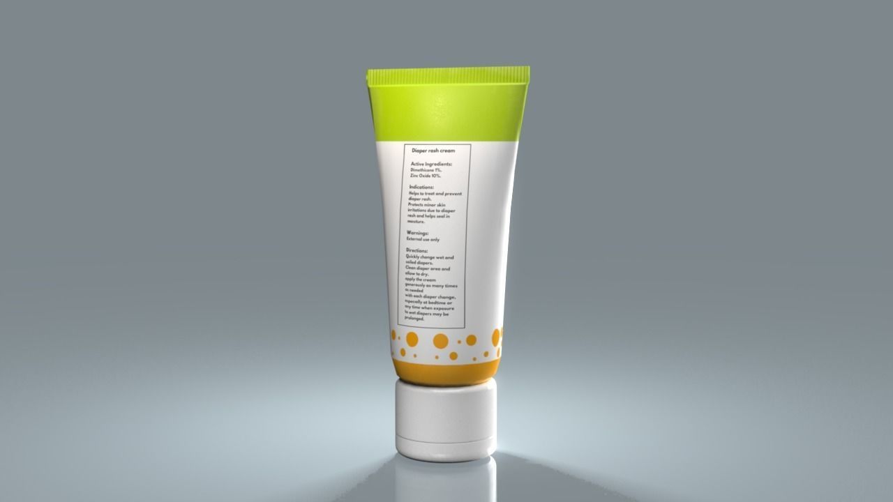 Diaper Cream 3D model_2