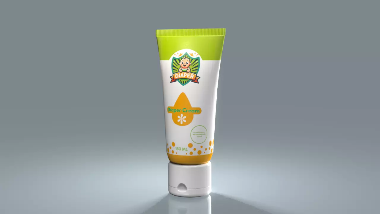 Diaper Cream 3D model_0