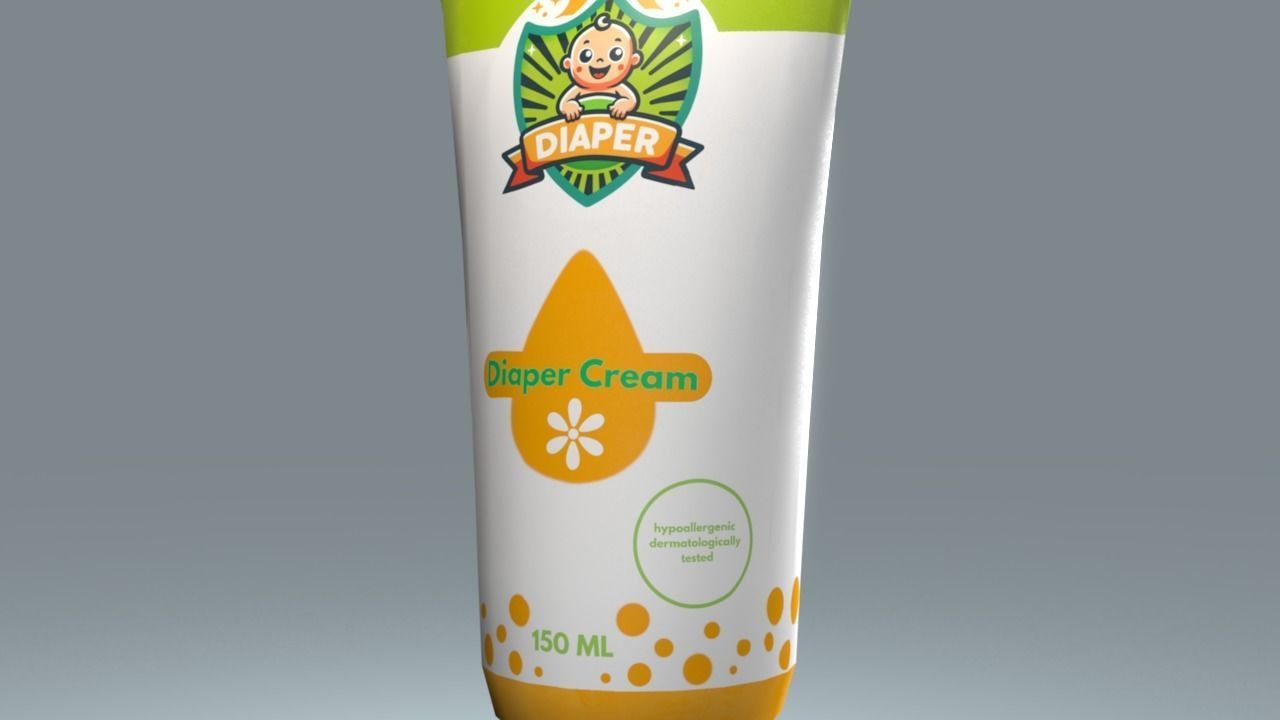 Diaper Cream 3D model_4