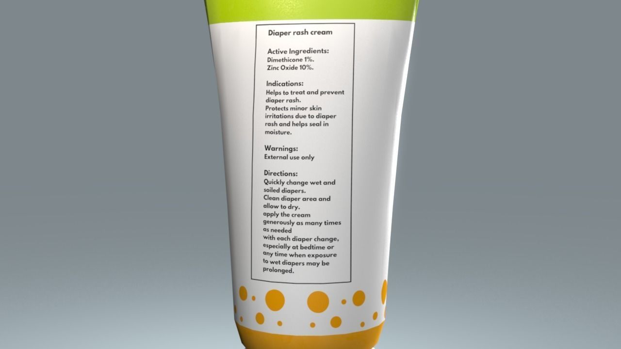 Diaper Cream 3D model_3