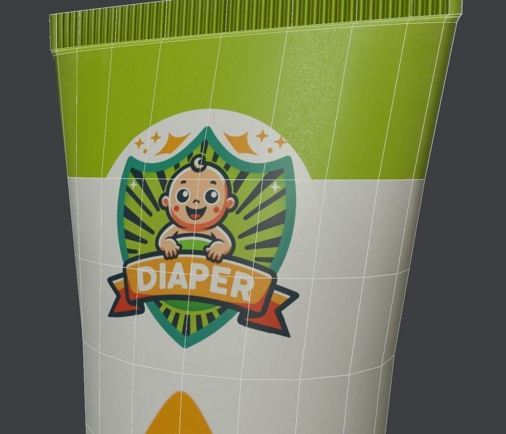 Diaper Cream 3D model_9