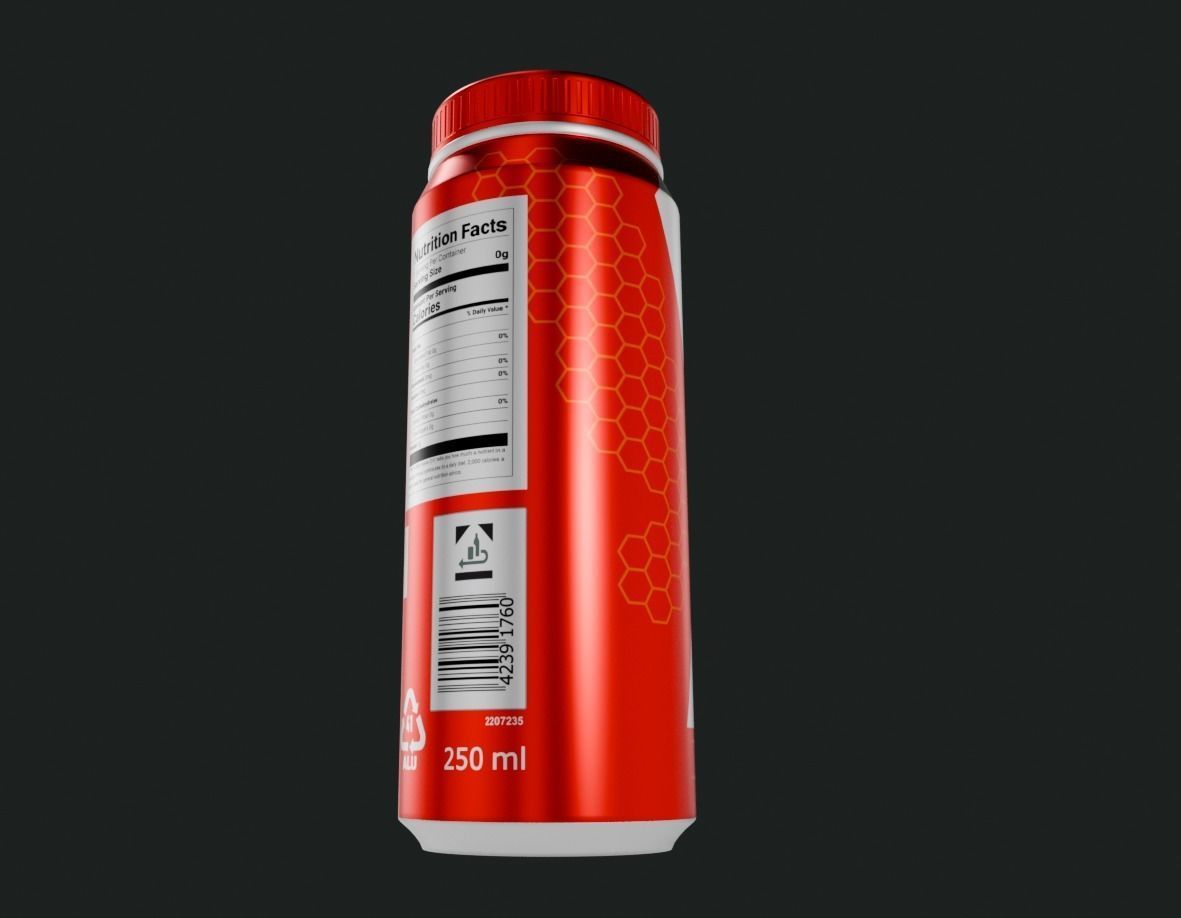 Energy Boost Low-poly 3D model_3