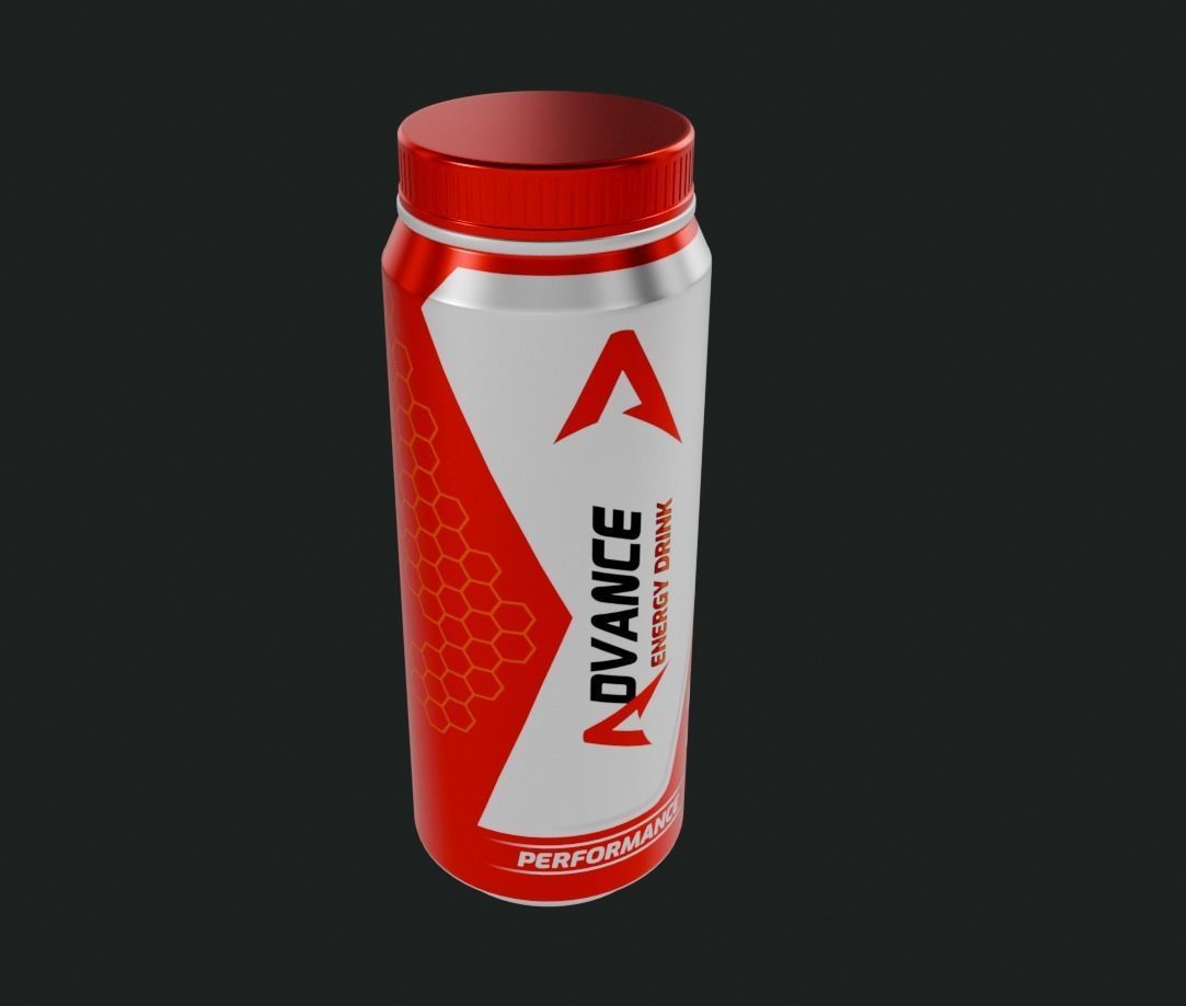 Energy Boost Low-poly 3D model_4