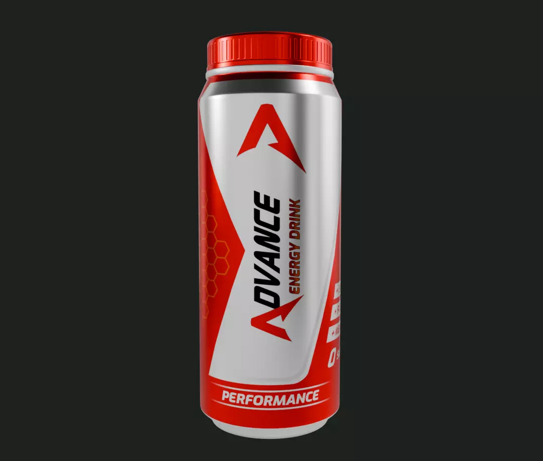 Energy Boost Low-poly 3D model_0