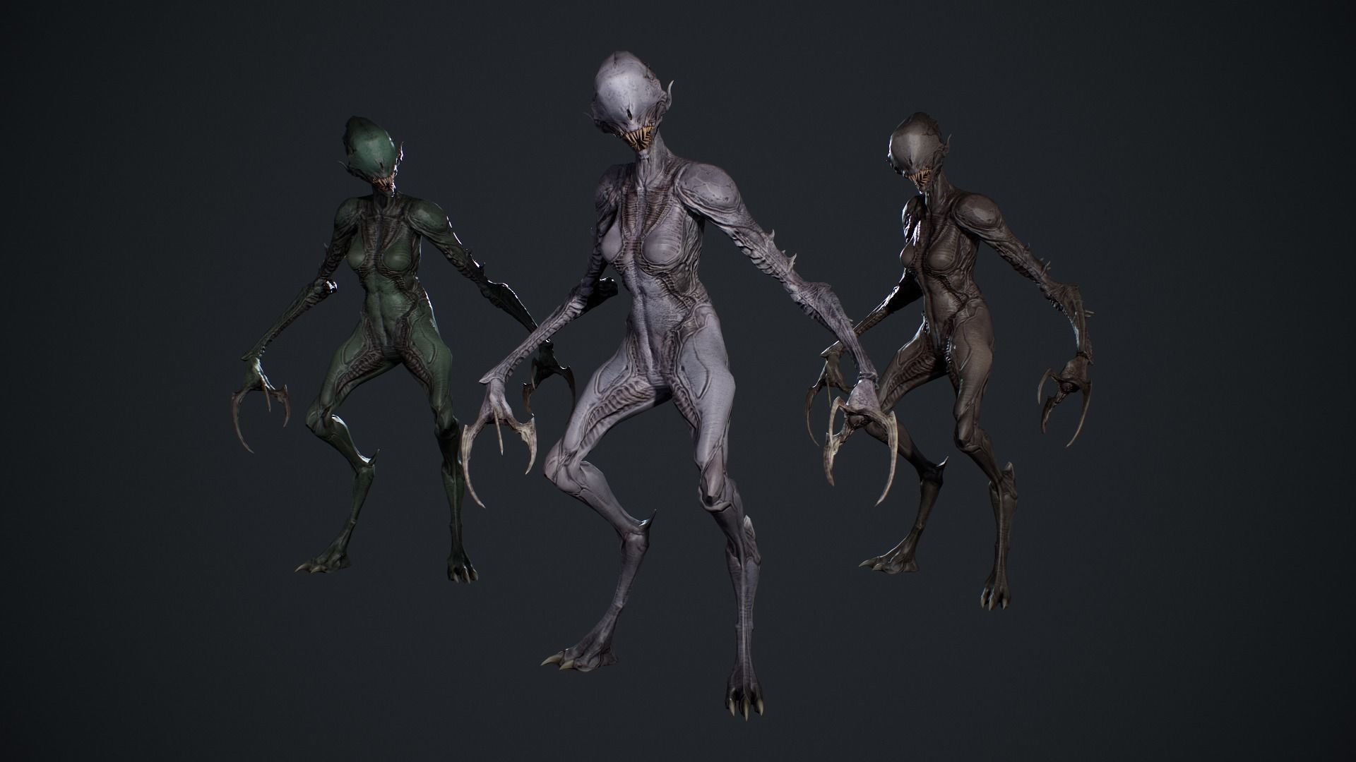 Monster 6 Low-poly 3D model_6