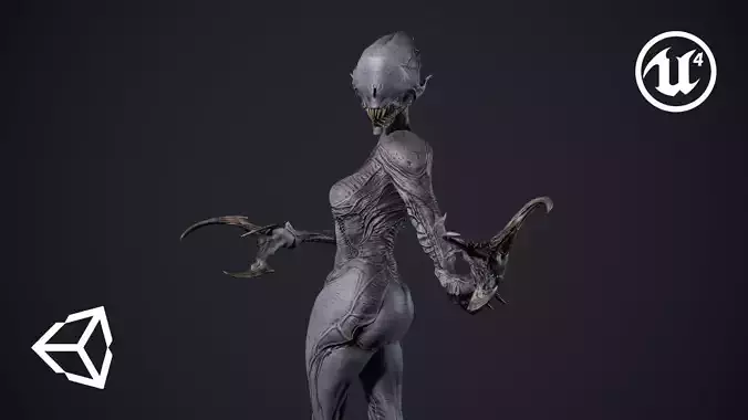 Monster 6 Low-poly 3D model