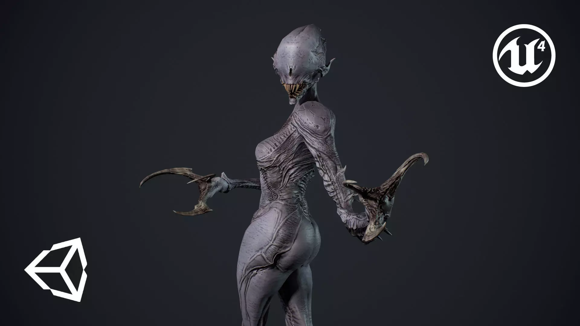 Monster 6 Low-poly 3D model_0