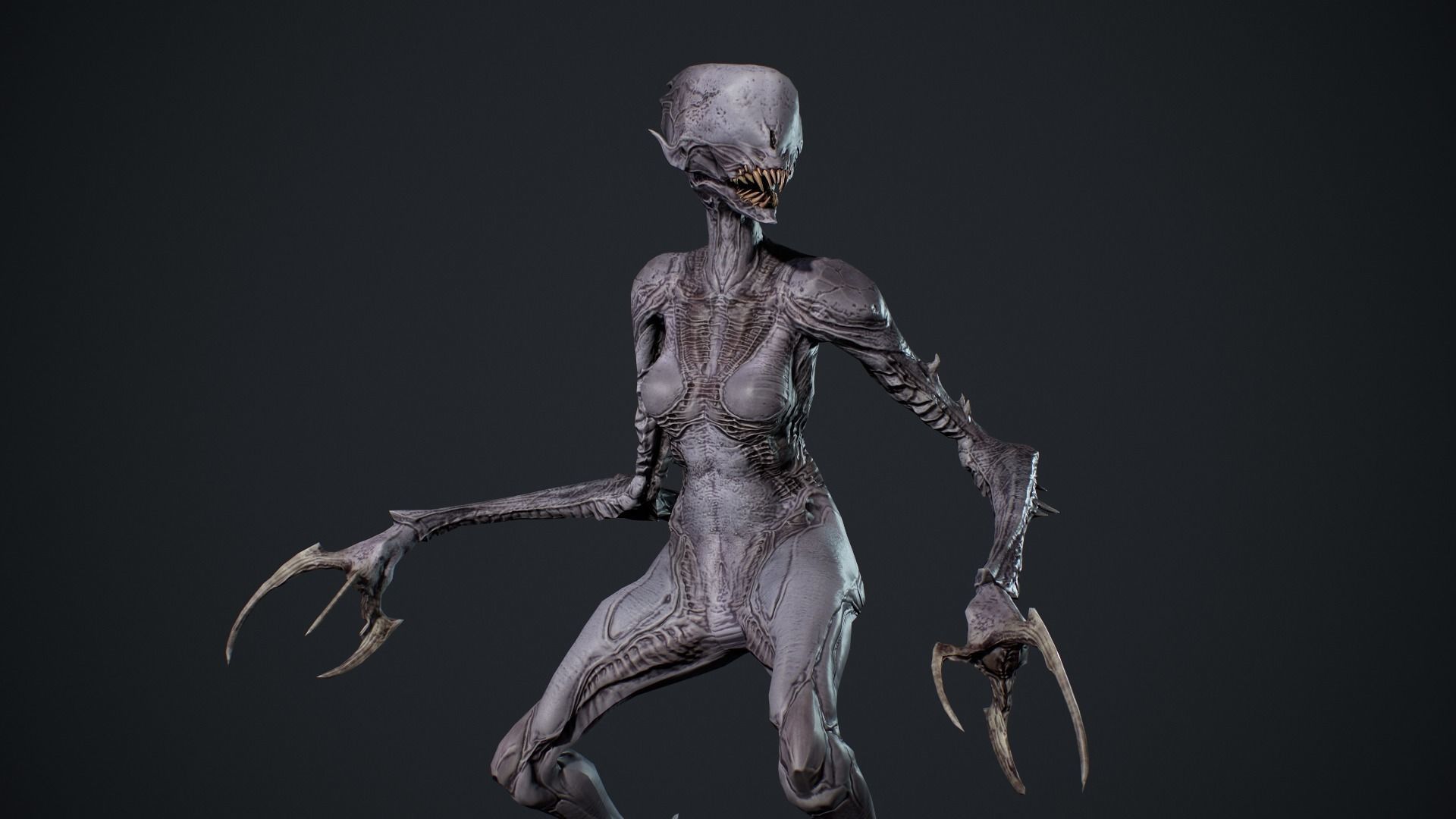 Monster 6 Low-poly 3D model_18