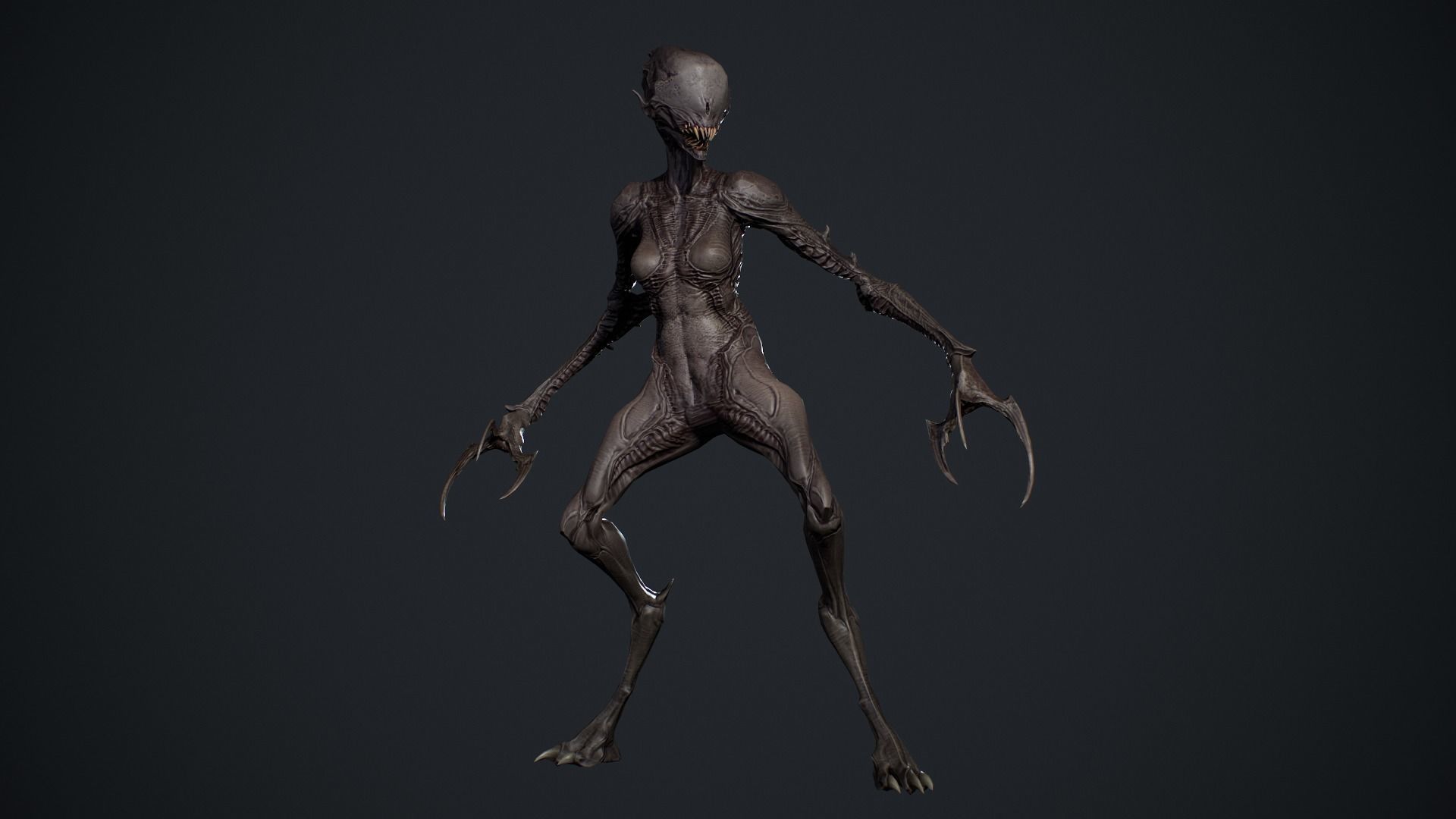 Monster 6 Low-poly 3D model_12