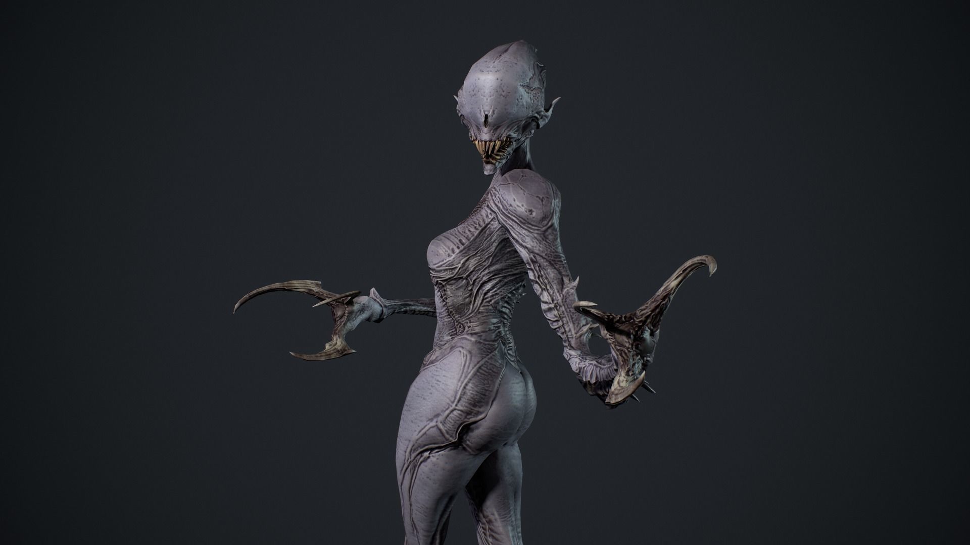 Monster 6 Low-poly 3D model_5