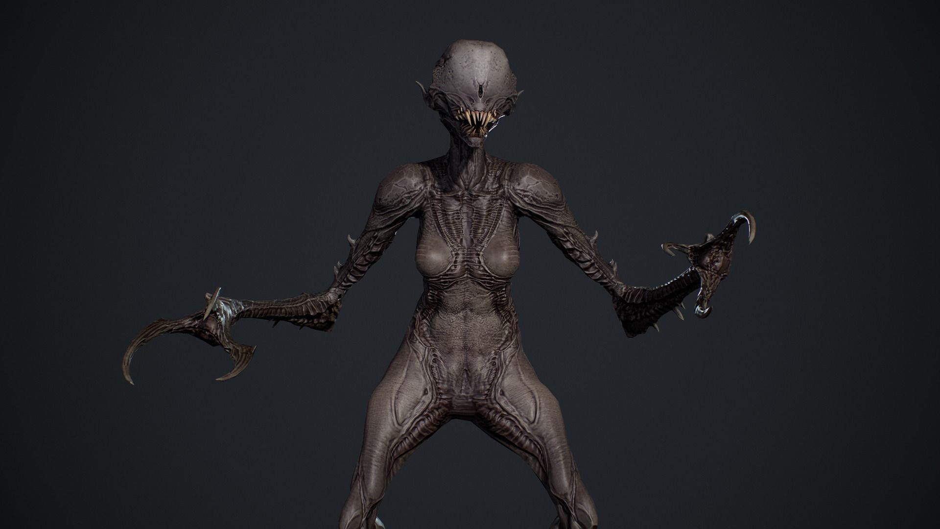 Monster 6 Low-poly 3D model_11