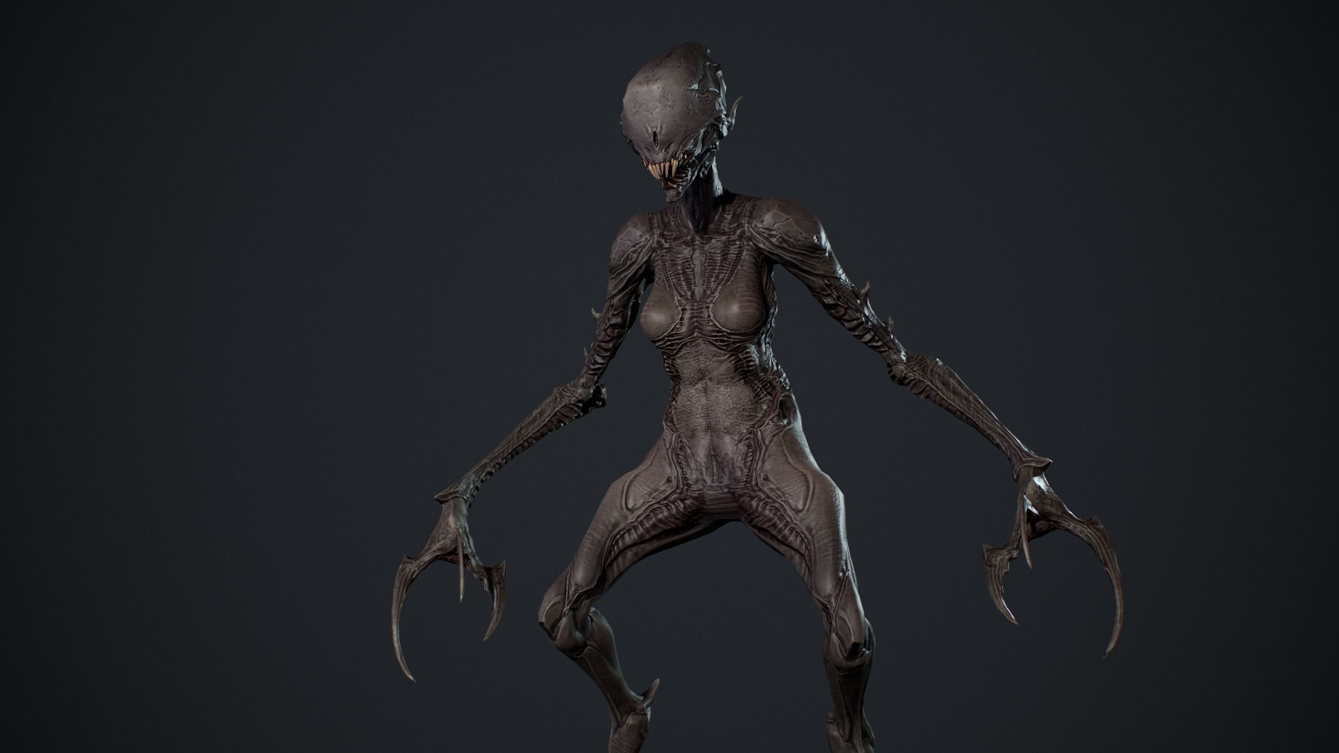 Monster 6 Low-poly 3D model_13
