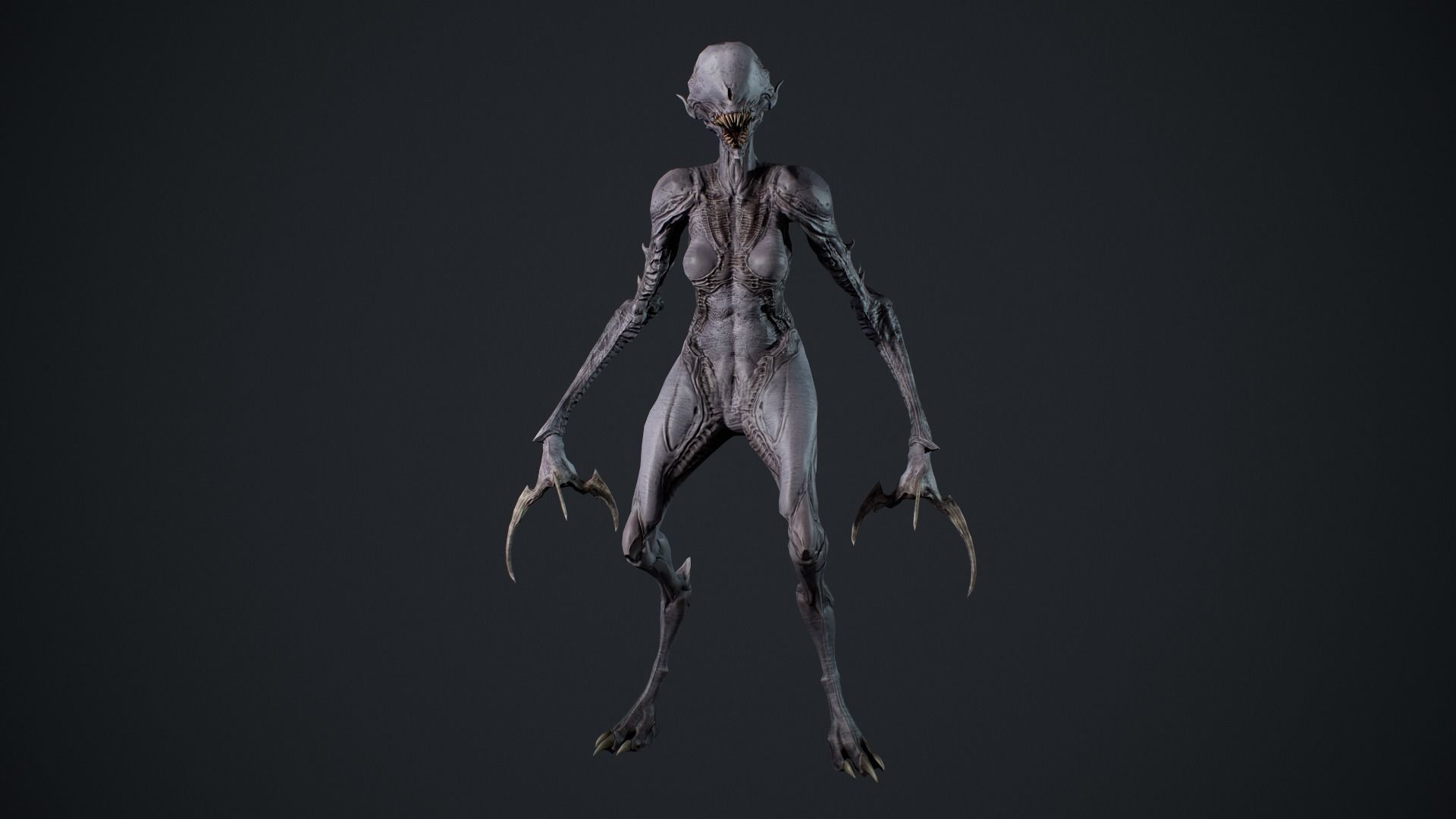 Monster 6 Low-poly 3D model_19