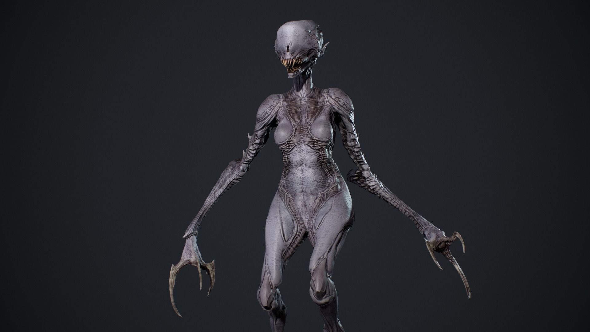 Monster 6 Low-poly 3D model_17