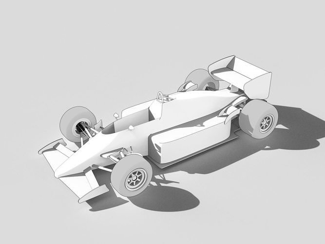F1 lotus 1985 - Ayrton Senna  Low-poly 3D model
