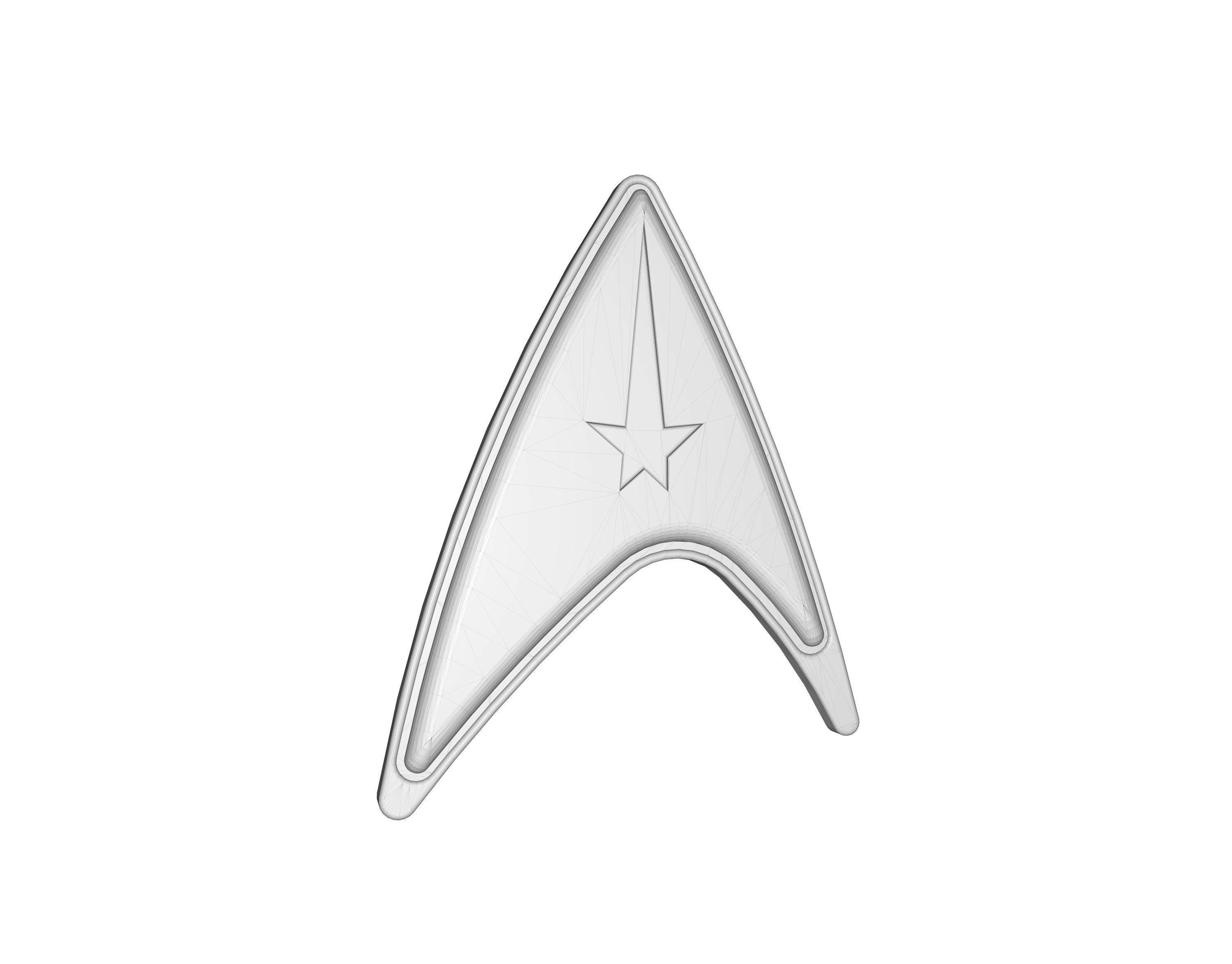 Star Trek Strange new worlds Badge Command 3D print model_5