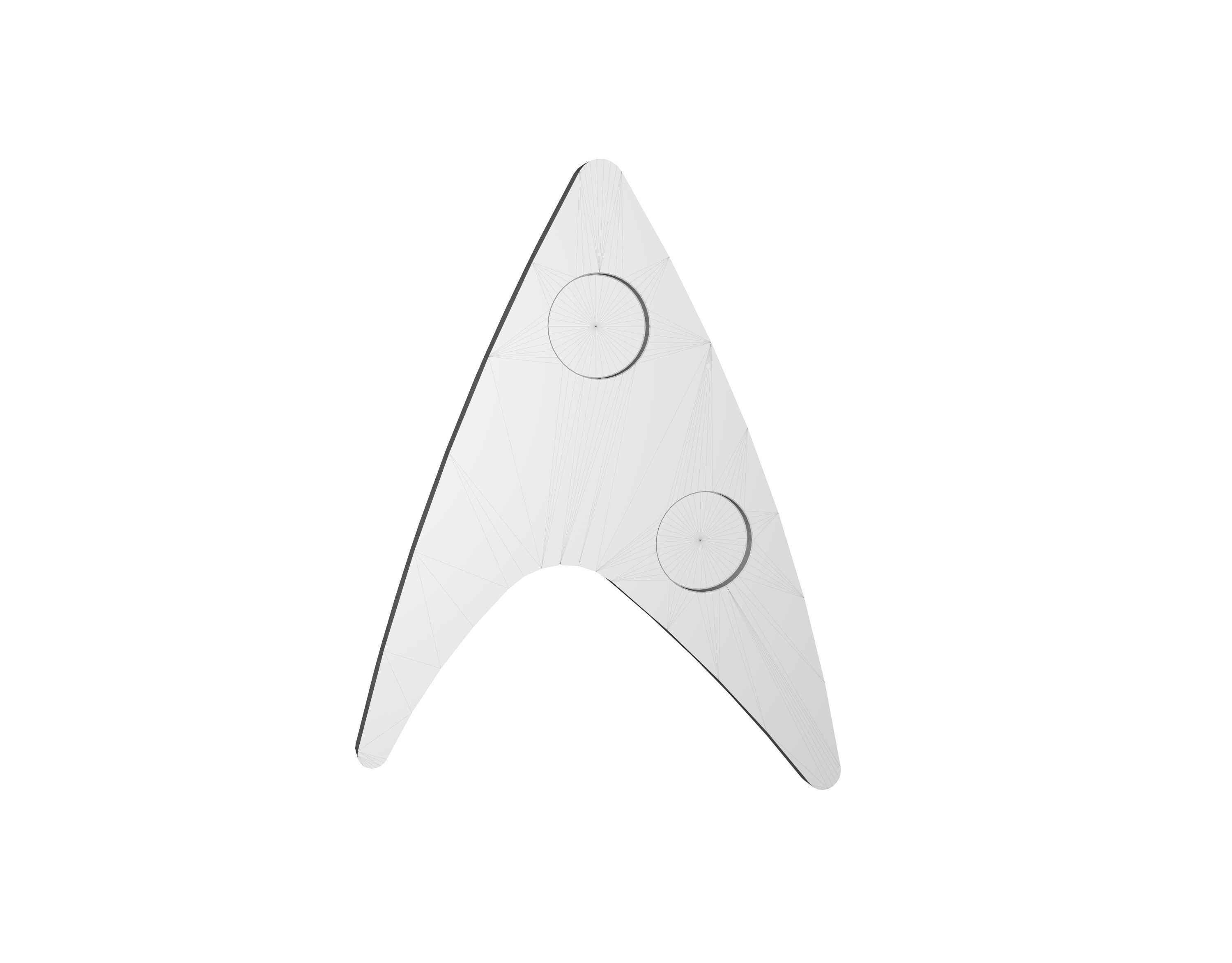 Star Trek Strange new worlds Badge Command 3D print model_4