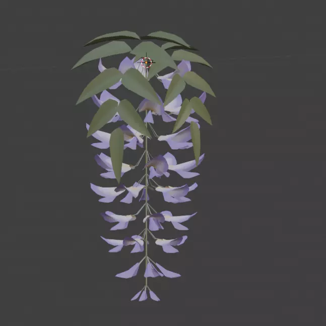 WisteriaAcc Low-poly 3D model
