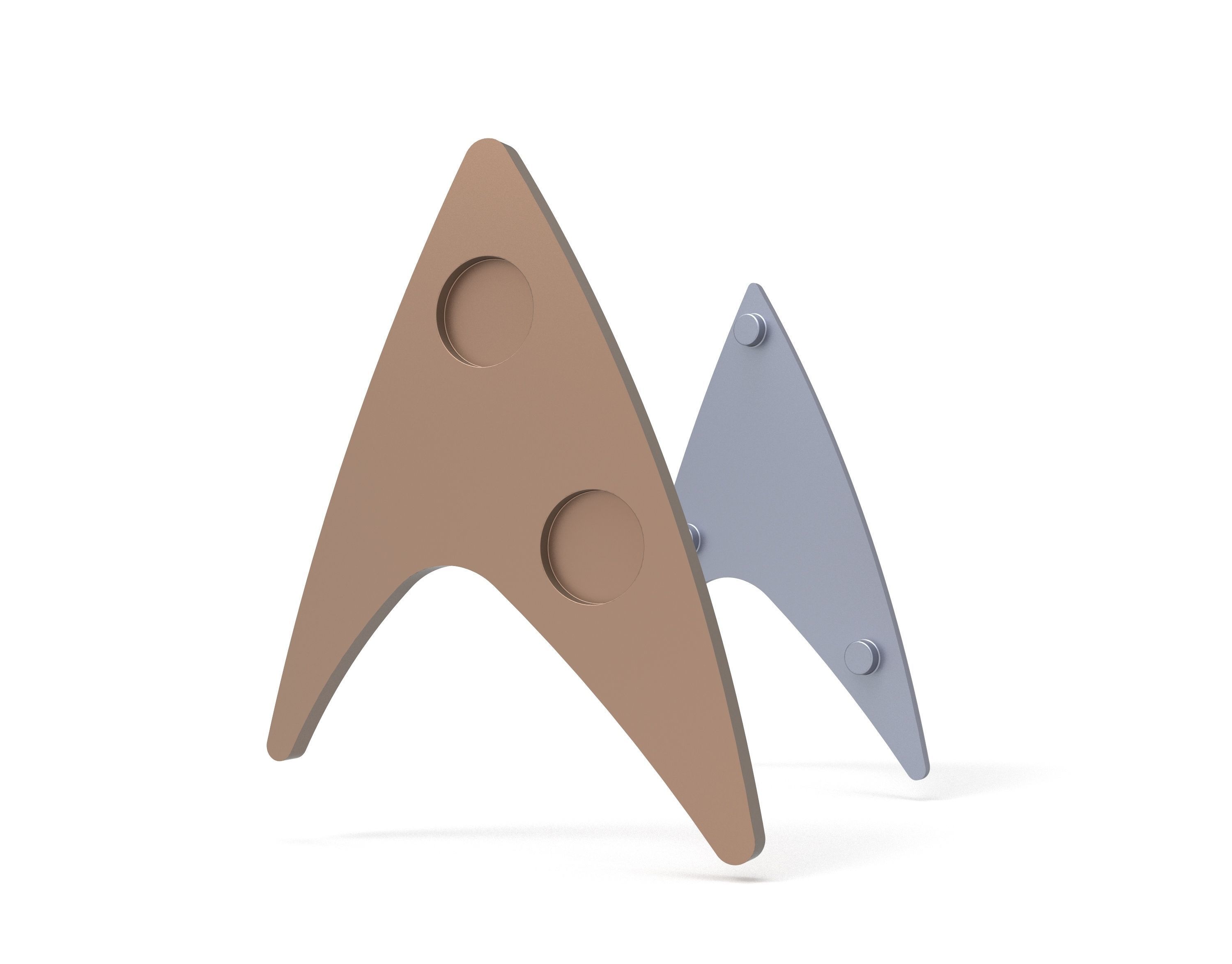 Star Trek Strange new worlds Badge Operations 3D print model_3