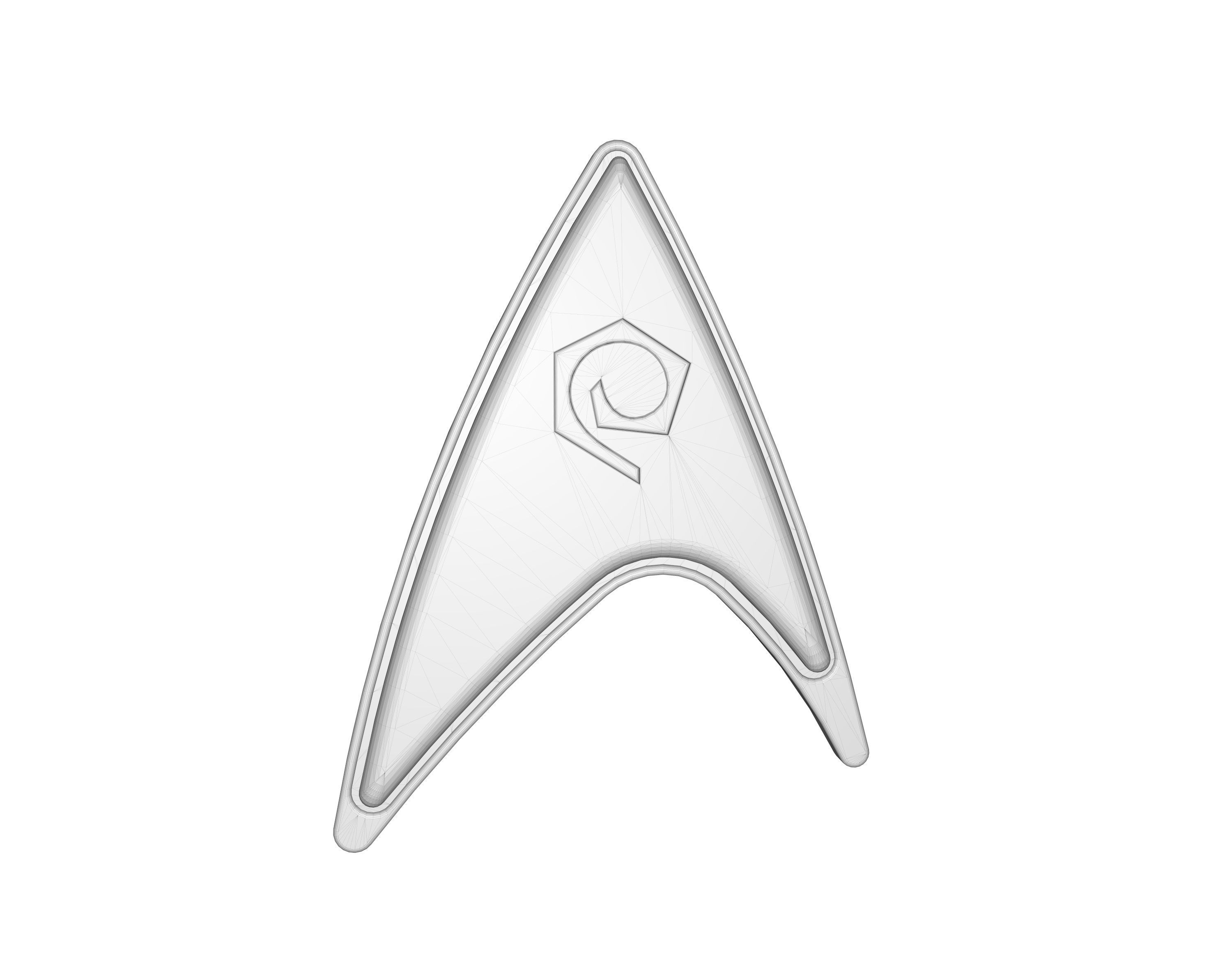 Star Trek Strange new worlds Badge Operations 3D print model_4