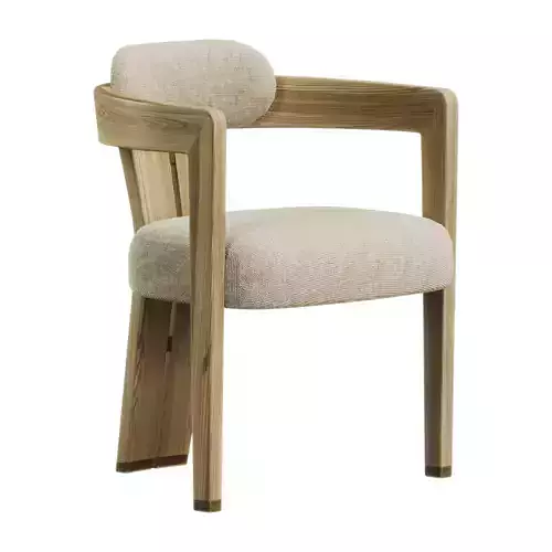 MARYL II WHITEWASH WOOD DINING CHAIR