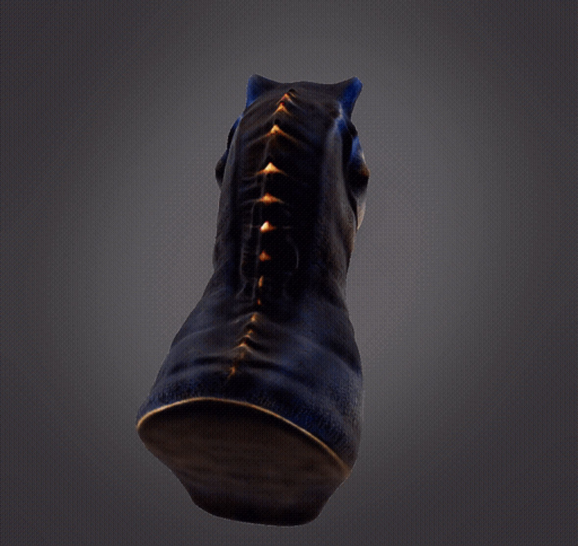 Dinosaur with open mouth 3D print model_3