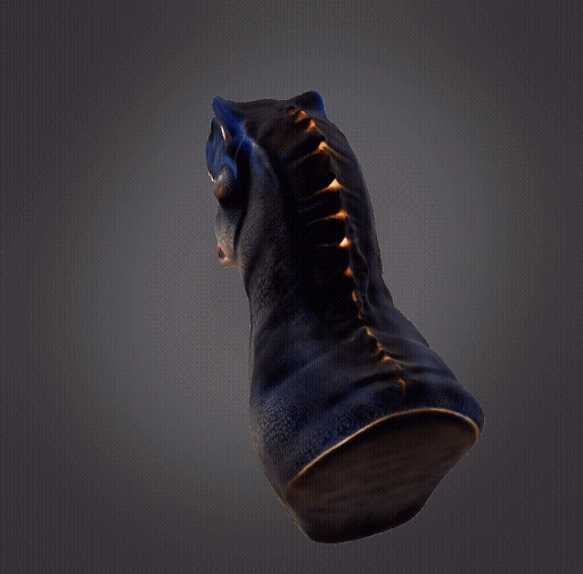 Dinosaur with open mouth 3D print model_4