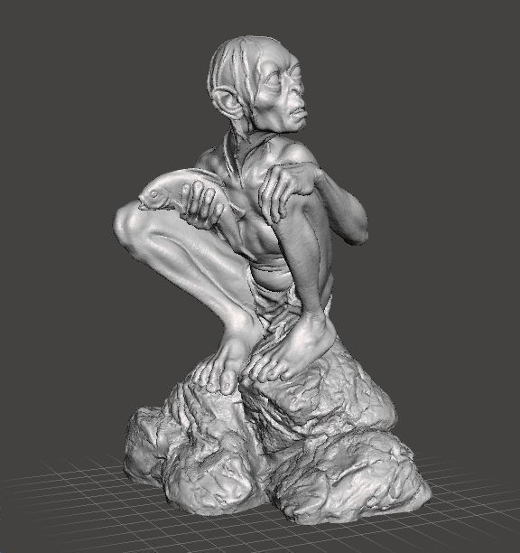 GOLLUM SMEAGOL RESIN STATUE INSPIRED FIGURE MODEL 3D print model_1