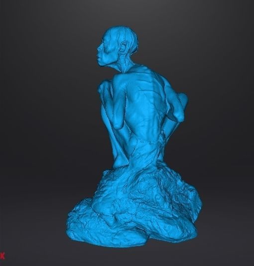 GOLLUM SMEAGOL RESIN STATUE INSPIRED FIGURE MODEL 3D print model_10