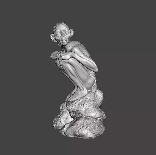 GOLLUM SMEAGOL RESIN STATUE INSPIRED FIGURE MODEL 3D print model_0