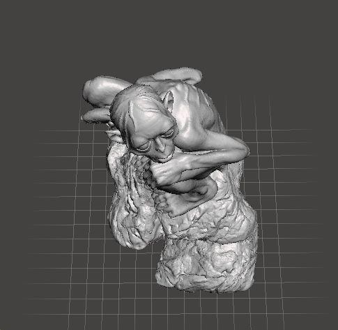 GOLLUM SMEAGOL RESIN STATUE INSPIRED FIGURE MODEL 3D print model_4