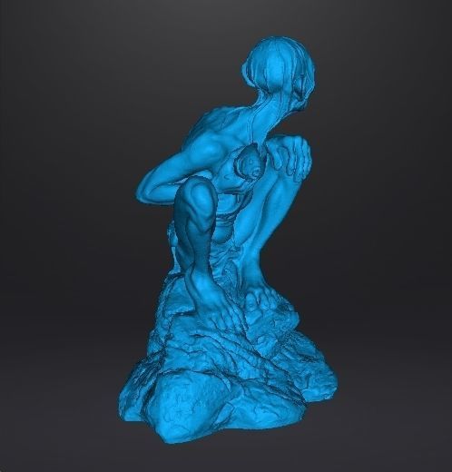 GOLLUM SMEAGOL RESIN STATUE INSPIRED FIGURE MODEL 3D print model_6