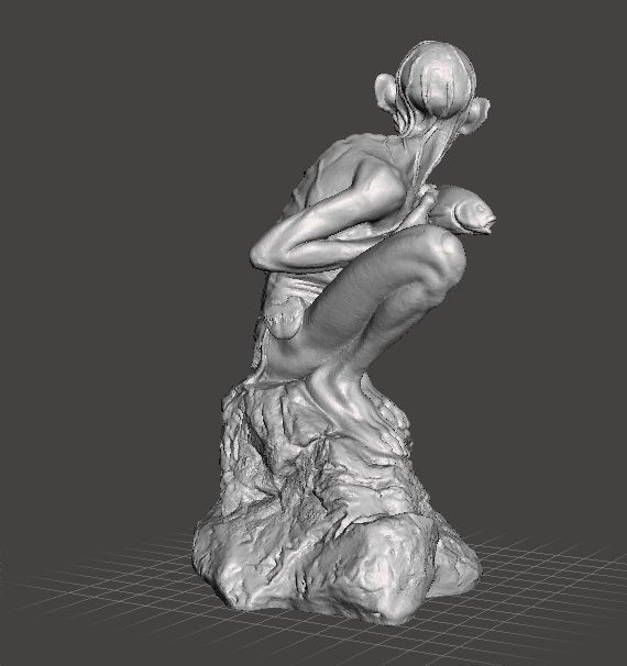 GOLLUM SMEAGOL RESIN STATUE INSPIRED FIGURE MODEL 3D print model_2