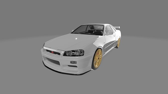 Skyline GT-R R34 2001 3D model